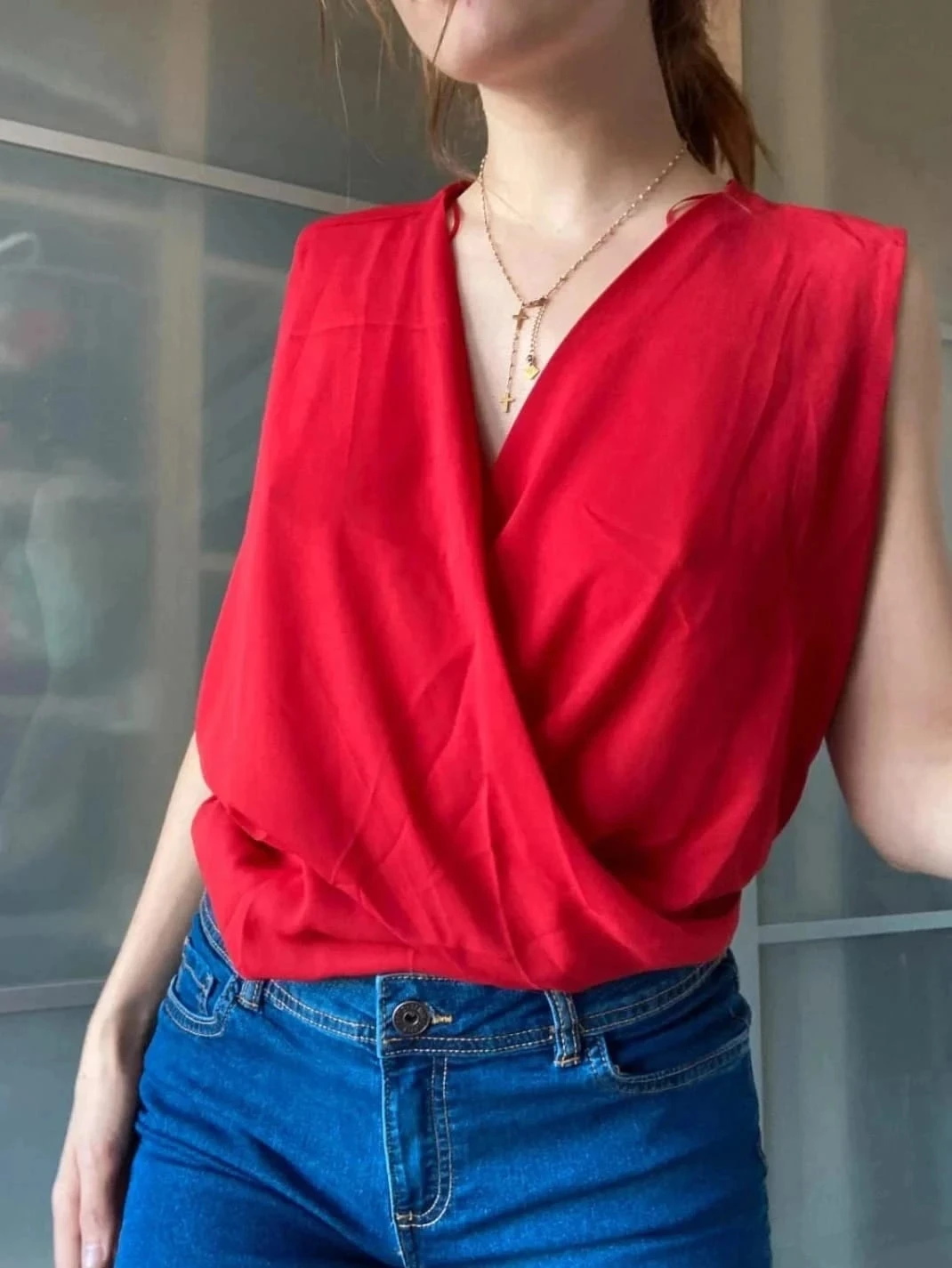 Blouse sans Manche top mango xs